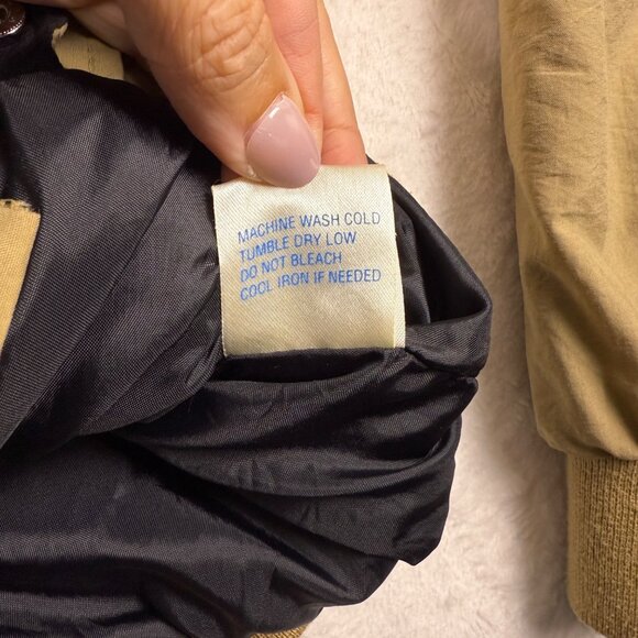 Racing‎ Bomber Jacket Tan Size Large NASCAR Select Embroidered Vintage - Picture 9 of 9